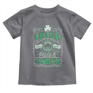 Vintage Irish Pride And Honor St Patricks Day Toddler T Shirt TS11 Charcoal Print Your Wear