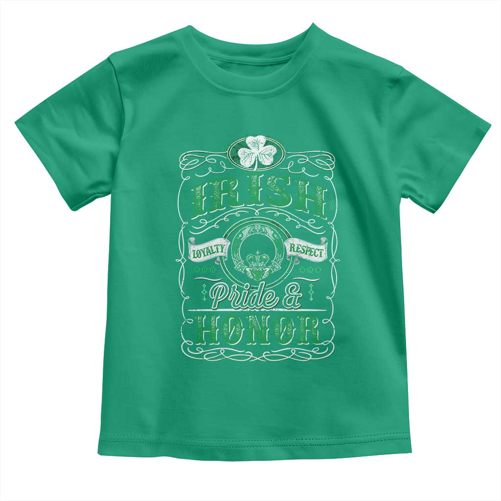 Vintage Irish Pride And Honor St Patricks Day Toddler T Shirt TS11 Irish Green Print Your Wear