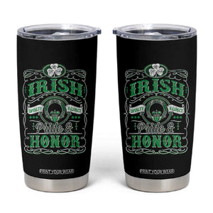 Vintage Irish Pride And Honor St Patricks Day Tumbler Cup TS11 Black Print Your Wear