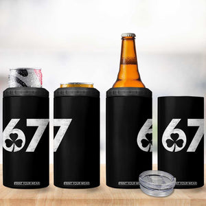 Funny St Patricks Day 67 Six Seven Vintage Shamrock 4 in 1 Can Cooler Tumbler TS11 Print Your Wear