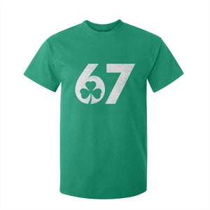 Funny St Patricks Day 67 Six Seven Vintage Shamrock T Shirt For Kid TS11 Irish Green Print Your Wear