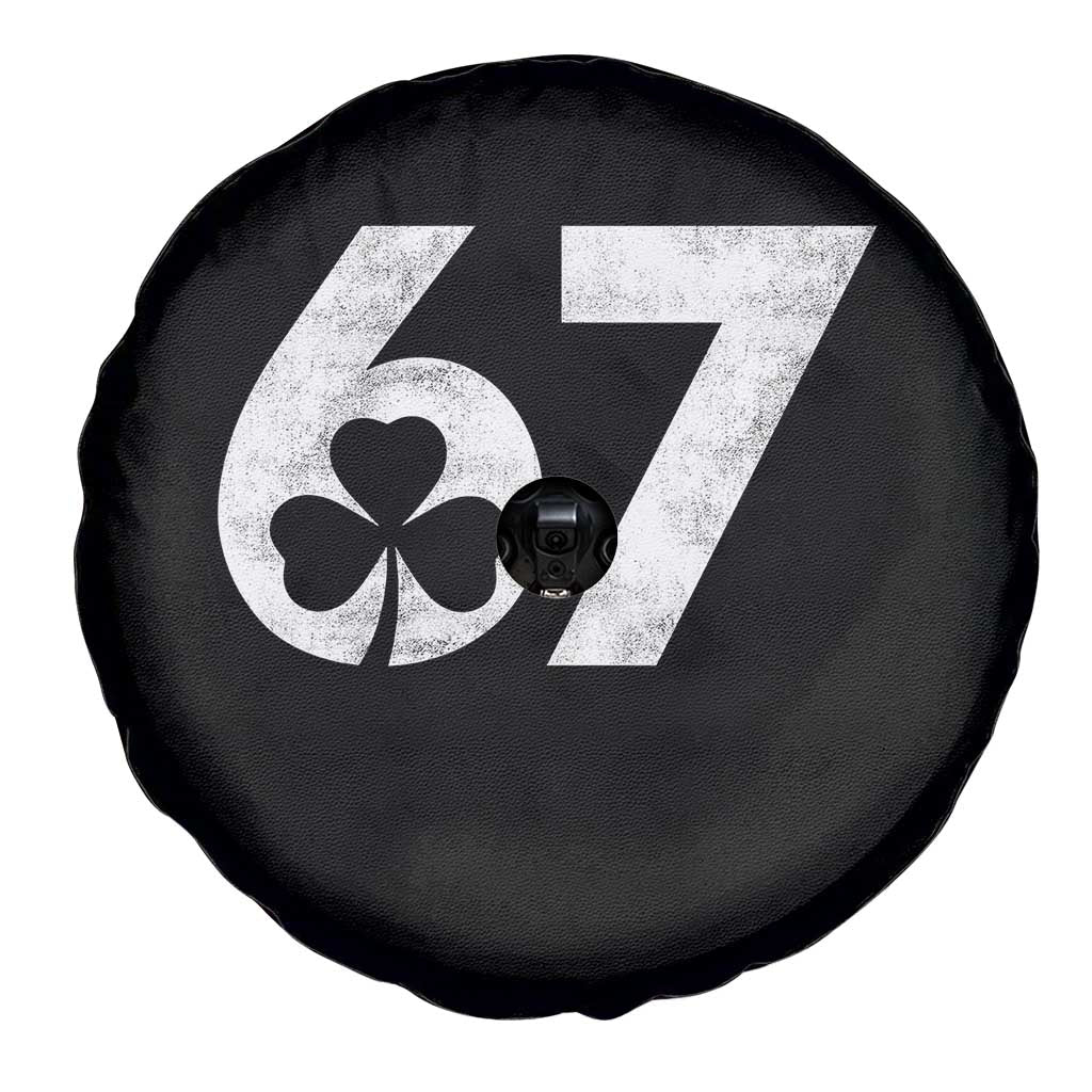 Funny St Patricks Day 67 Six Seven Vintage Shamrock Spare Tire Cover TS11 Print Your Wear