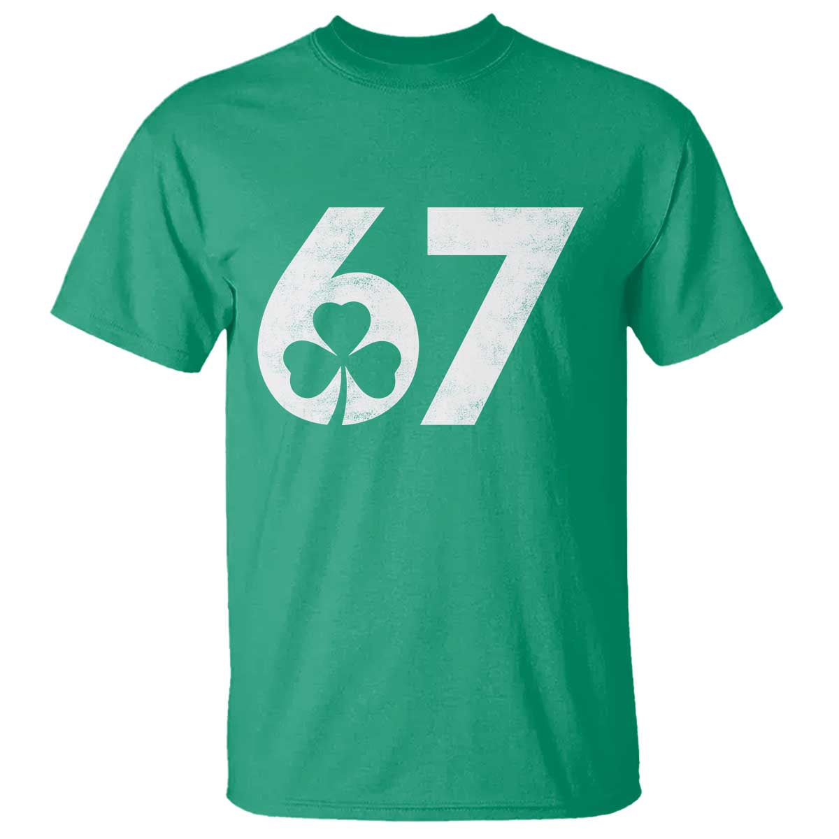 Funny St Patricks Day 67 Six Seven Vintage Shamrock T Shirt TS11 Irish Green Print Your Wear