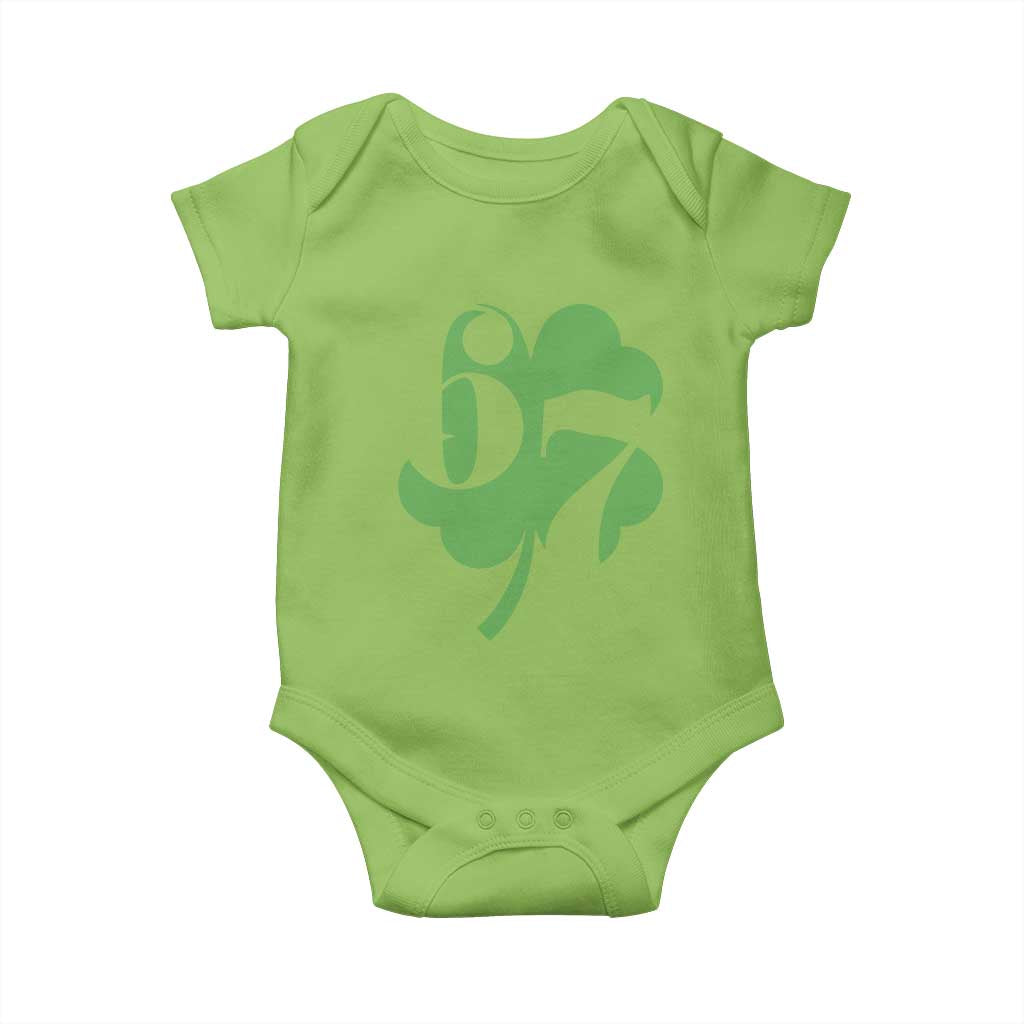 Funny St Patricks Day 67 Six Seven Meme Shamrock Baby Onesie TS11 Lime Print Your Wear