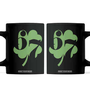 Funny St Patricks Day 67 Six Seven Meme Shamrock Coffee Mug TS11 Black Print Your Wear