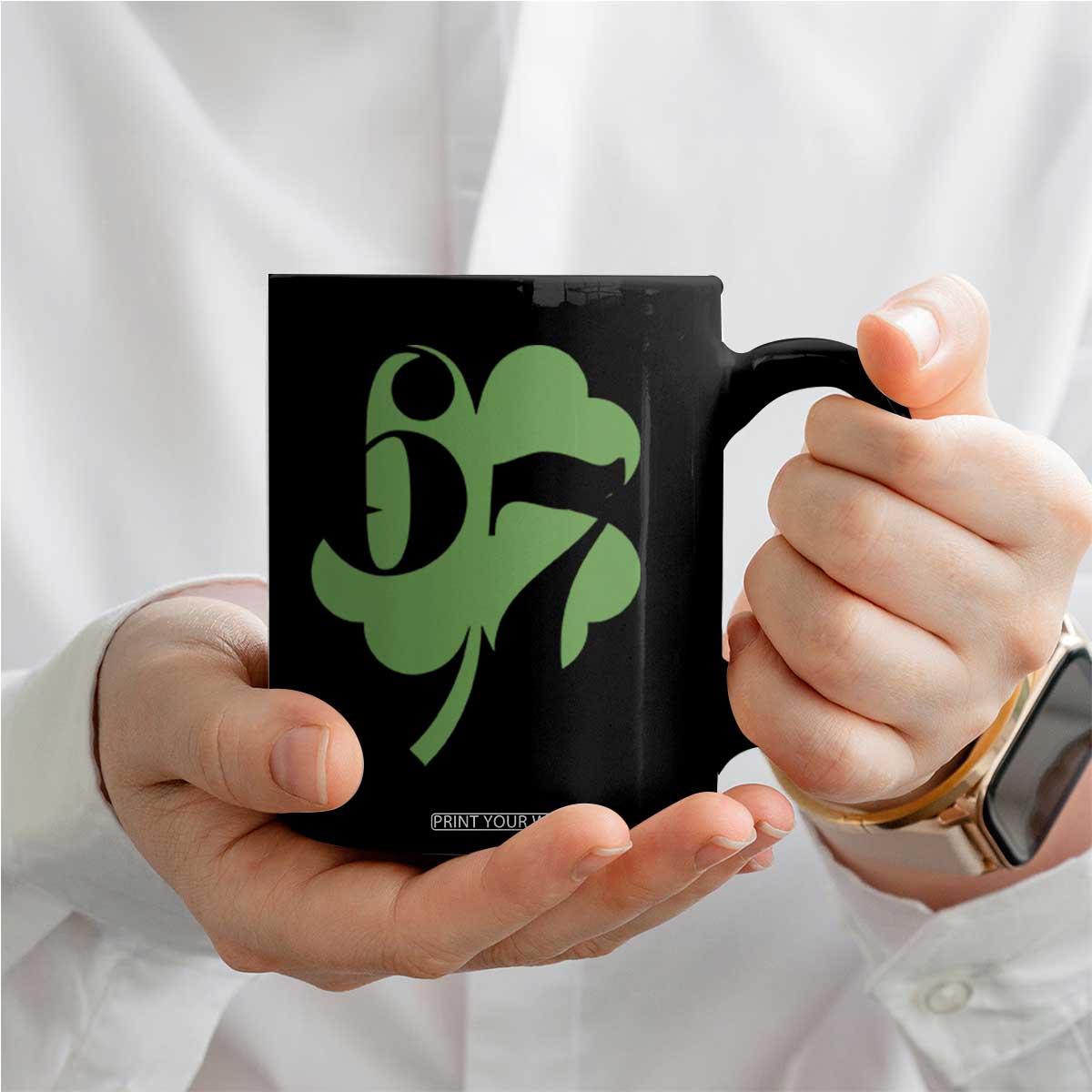 Funny St Patricks Day 67 Six Seven Meme Shamrock Coffee Mug TS11 Print Your Wear