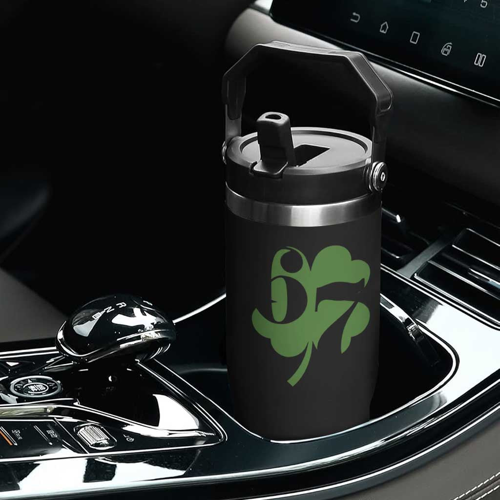 Funny St Patricks Day 67 Six Seven Meme Shamrock Flip Straw Tumbler TS11 Print Your Wear
