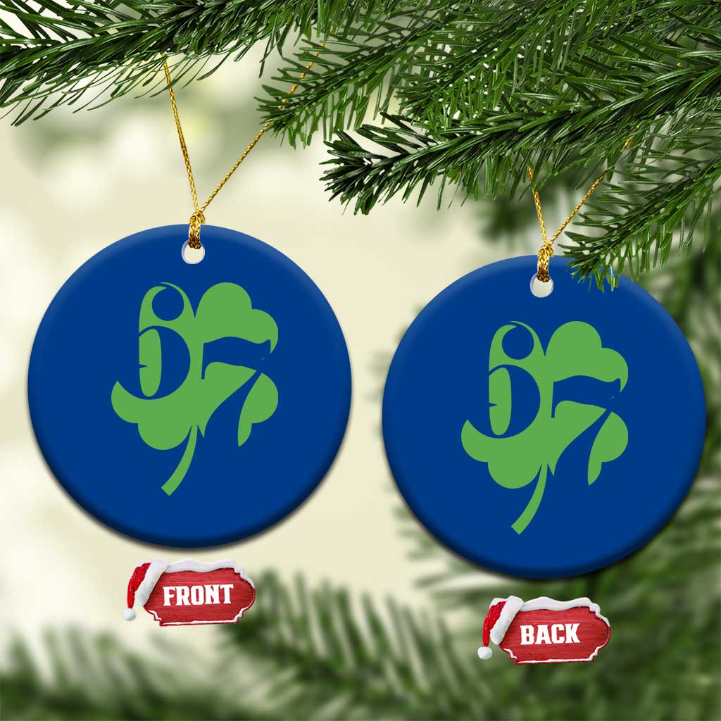 Funny St Patricks Day 67 Six Seven Meme Shamrock Ceramic Ornament TS11 1pc Blue Print Your Wear