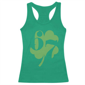 Funny St Patricks Day 67 Six Seven Meme Shamrock Racerback Tank Top TS11 Irish Green Print Your Wear