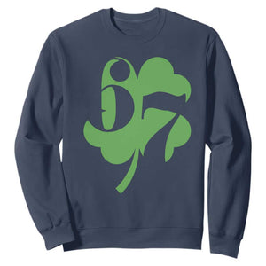 Funny St Patricks Day 67 Six Seven Meme Shamrock Sweatshirt TS11 Navy Print Your Wear