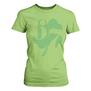 Funny St Patricks Day 67 Six Seven Meme Shamrock T Shirt For Women TS11 Lime Print Your Wear