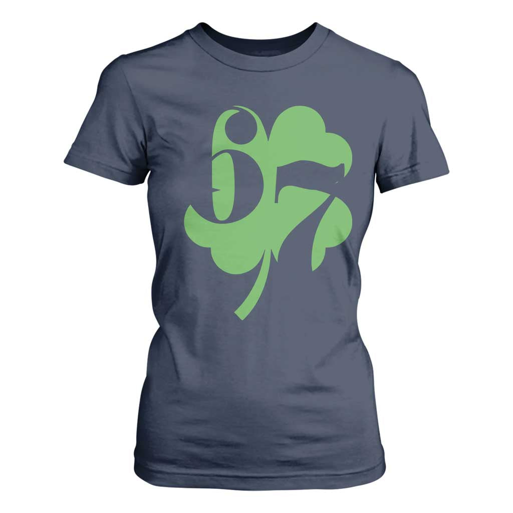 Funny St Patricks Day 67 Six Seven Meme Shamrock T Shirt For Women TS11 Navy Print Your Wear