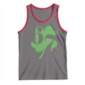 Funny St Patricks Day 67 Six Seven Meme Shamrock Tank Top TS11 Deep Heather Red Print Your Wear