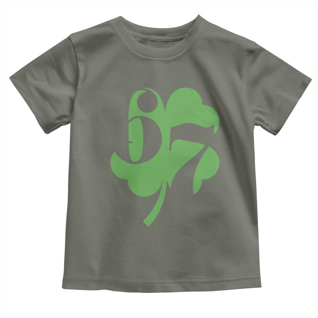 Funny St Patricks Day 67 Six Seven Meme Shamrock Toddler T Shirt TS11 Military Green Print Your Wear