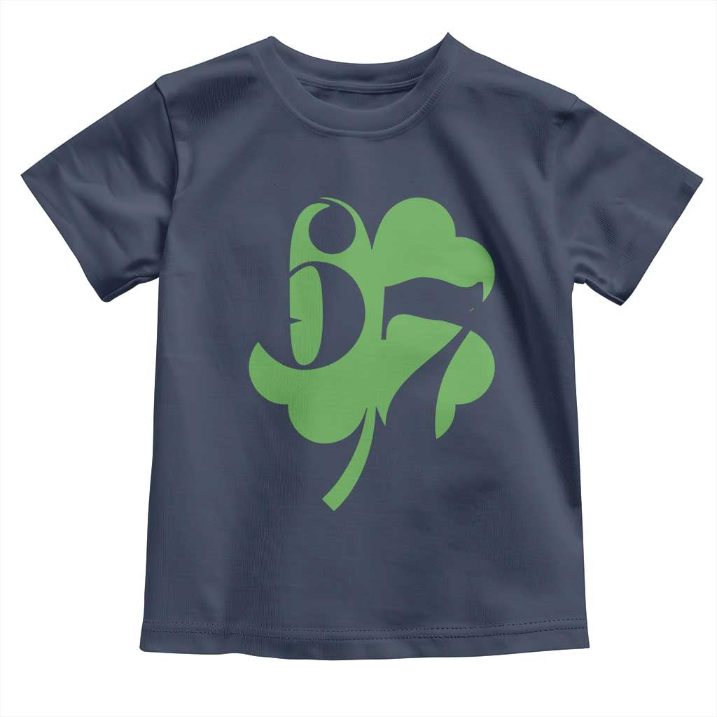 Funny St Patricks Day 67 Six Seven Meme Shamrock Toddler T Shirt TS11 Navy Print Your Wear