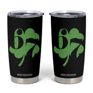 Funny St Patricks Day 67 Six Seven Meme Shamrock Tumbler Cup TS11 Black Print Your Wear