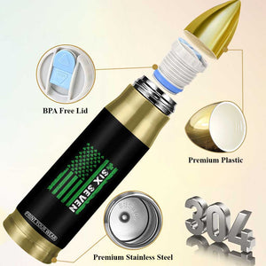 Six Seven 67 St Patricks Day Shamrock Vintage American Flag Bullet Tumbler TS11 Print Your Wear