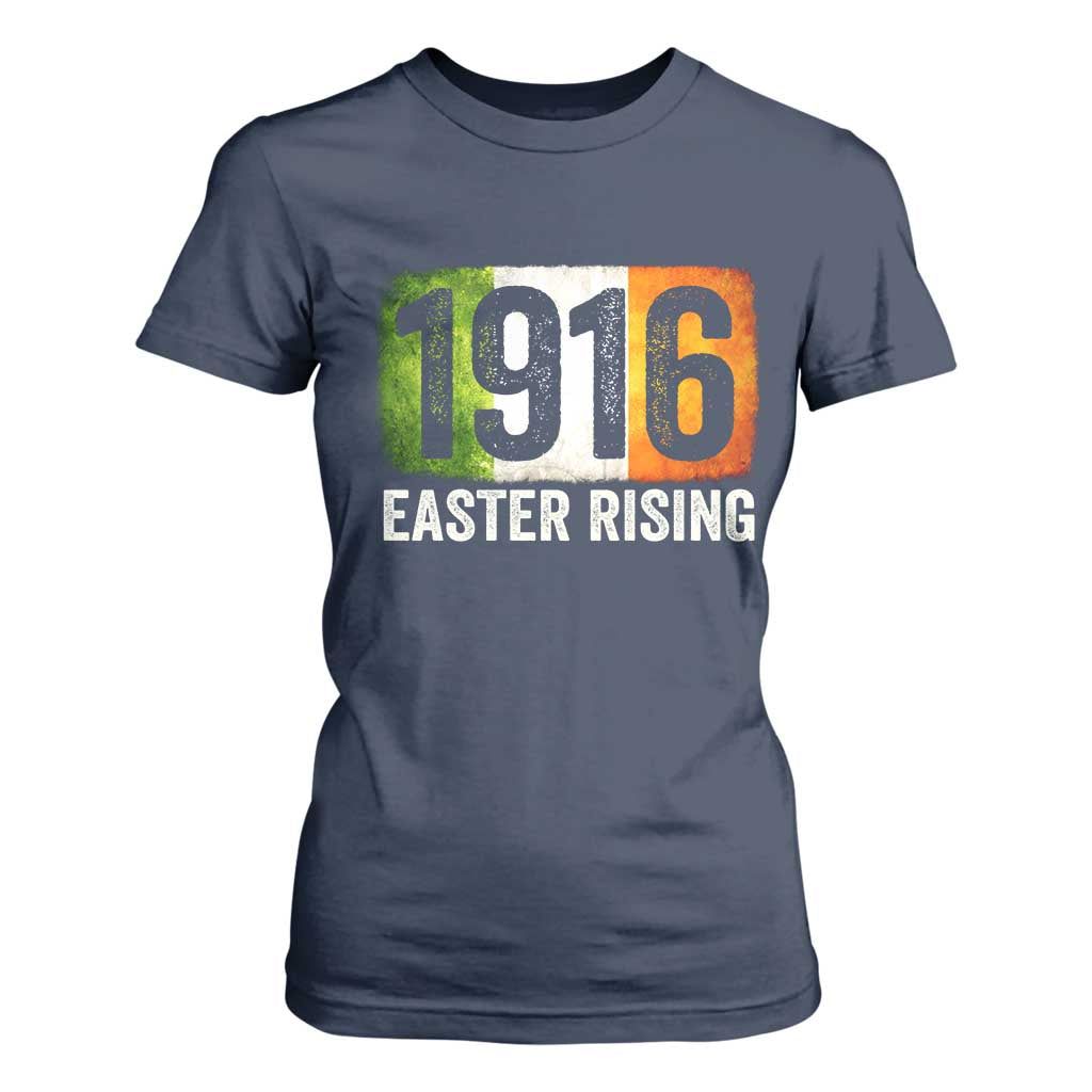 Ireland Easter Rising 1916 T Shirt For Women Irish Rebellion Vintage Flag TS11 Navy Print Your Wear