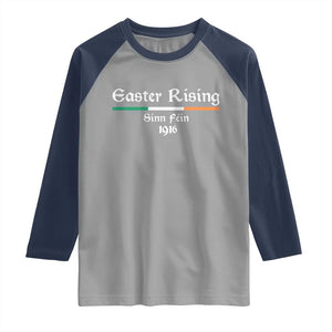 Easter Rising Sinn Fein 1916 Raglan Shirt Irish War Of Independence TS11 Sport Gray Navy Print Your Wear