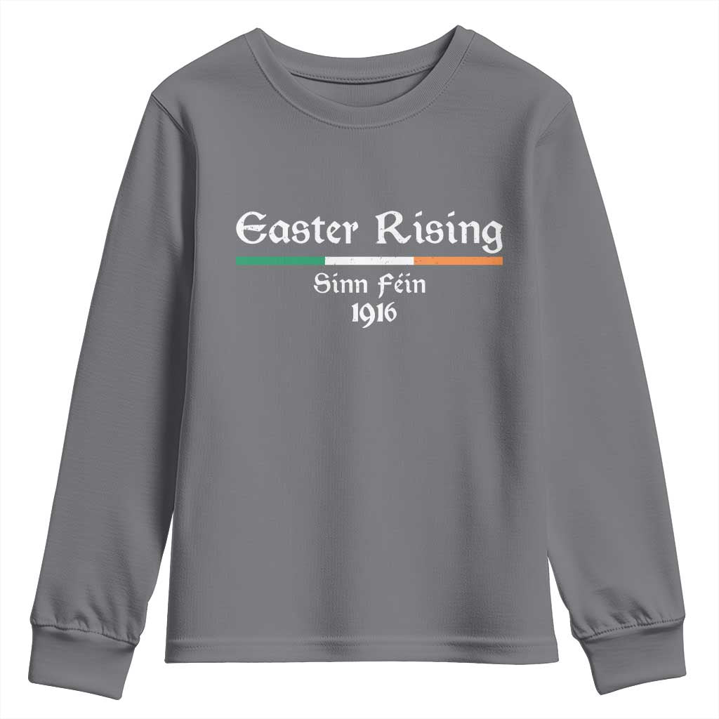Easter Rising Sinn Fein 1916 Youth Sweatshirt Irish War Of Independence TS11 Charcoal Print Your Wear