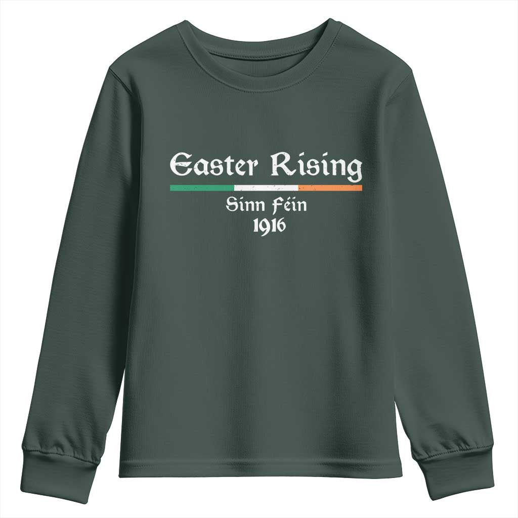 Easter Rising Sinn Fein 1916 Youth Sweatshirt Irish War Of Independence TS11 Dark Forest Green Print Your Wear