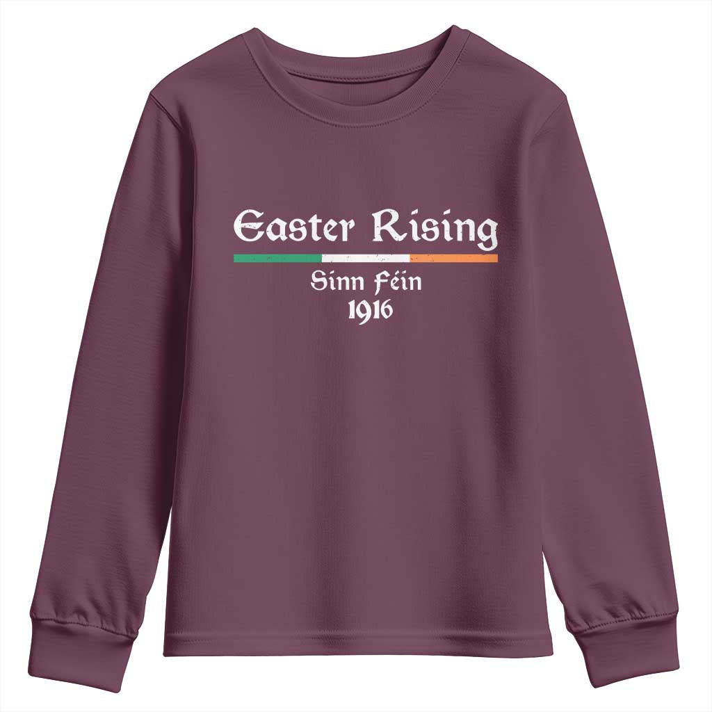 Easter Rising Sinn Fein 1916 Youth Sweatshirt Irish War Of Independence TS11 Maroon Print Your Wear