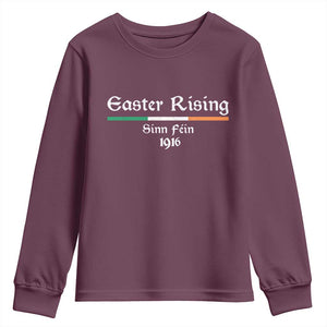Easter Rising Sinn Fein 1916 Youth Sweatshirt Irish War Of Independence TS11 Maroon Print Your Wear