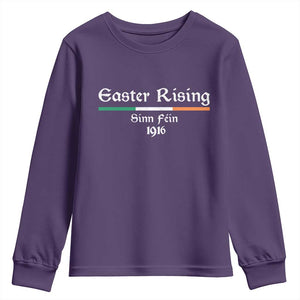 Easter Rising Sinn Fein 1916 Youth Sweatshirt Irish War Of Independence TS11 Purple Print Your Wear