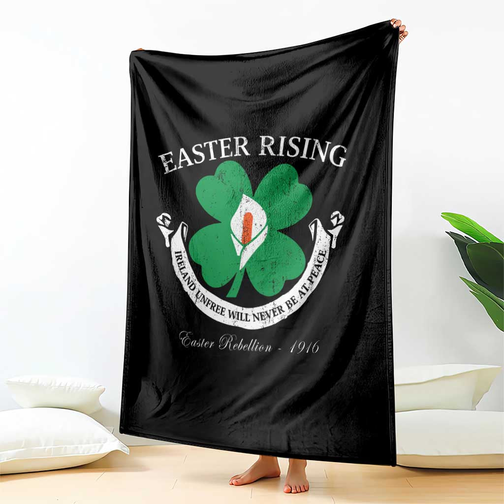 Easter Rising Throw Blanket Ireland Unfree Will Never Be At Peace 1916 Irish Rebellions TS11 Print Your Wear