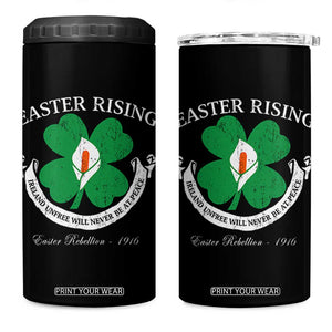 Easter Rising 4 in 1 Can Cooler Tumbler Ireland Unfree Will Never Be At Peace 1916 Irish Rebellions TS11 One Size: 16 oz Black Print Your Wear