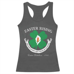 Easter Rising Racerback Tank Top Ireland Unfree Will Never Be At Peace 1916 Irish Rebellions TS11 Dark Heather Print Your Wear