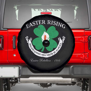 Easter Rising Spare Tire Cover Ireland Unfree Will Never Be At Peace 1916 Irish Rebellions TS11 Black Print Your Wear