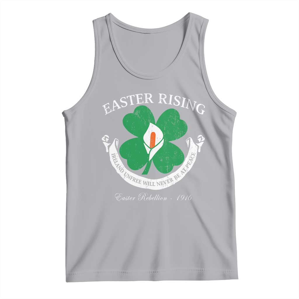 Easter Rising Tank Top Ireland Unfree Will Never Be At Peace 1916 Irish Rebellions TS11 Athletic Heather Print Your Wear