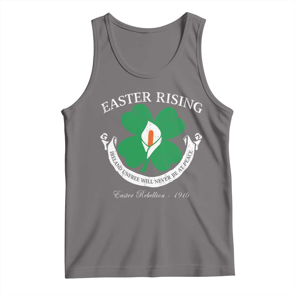 Easter Rising Tank Top Ireland Unfree Will Never Be At Peace 1916 Irish Rebellions TS11 Deep Heather Print Your Wear