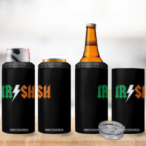 Funny Irish Rocker St Patricks Day Lightning Bolt Rock Music Lover 4 in 1 Can Cooler Tumbler TS11 Print Your Wear