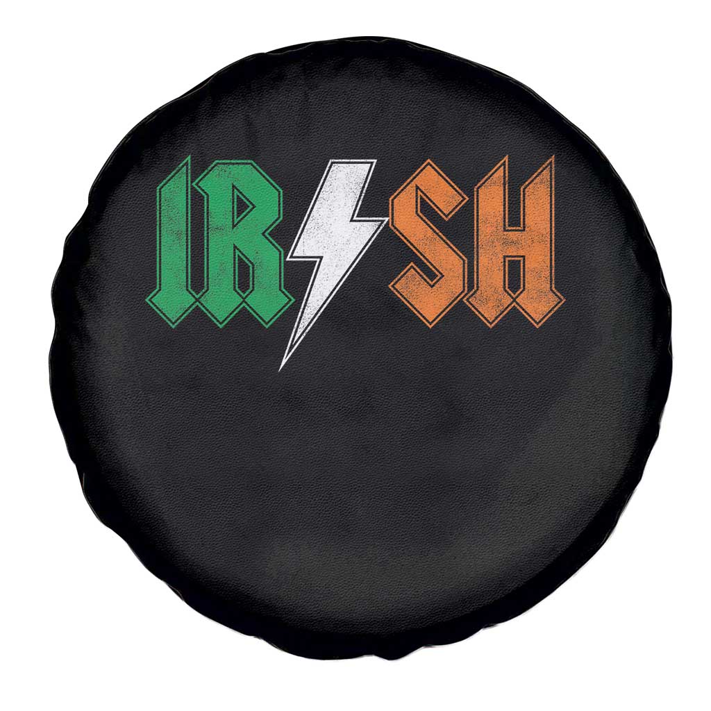Funny Irish Rocker St Patricks Day Lightning Bolt Rock Music Lover Spare Tire Cover TS11 Print Your Wear