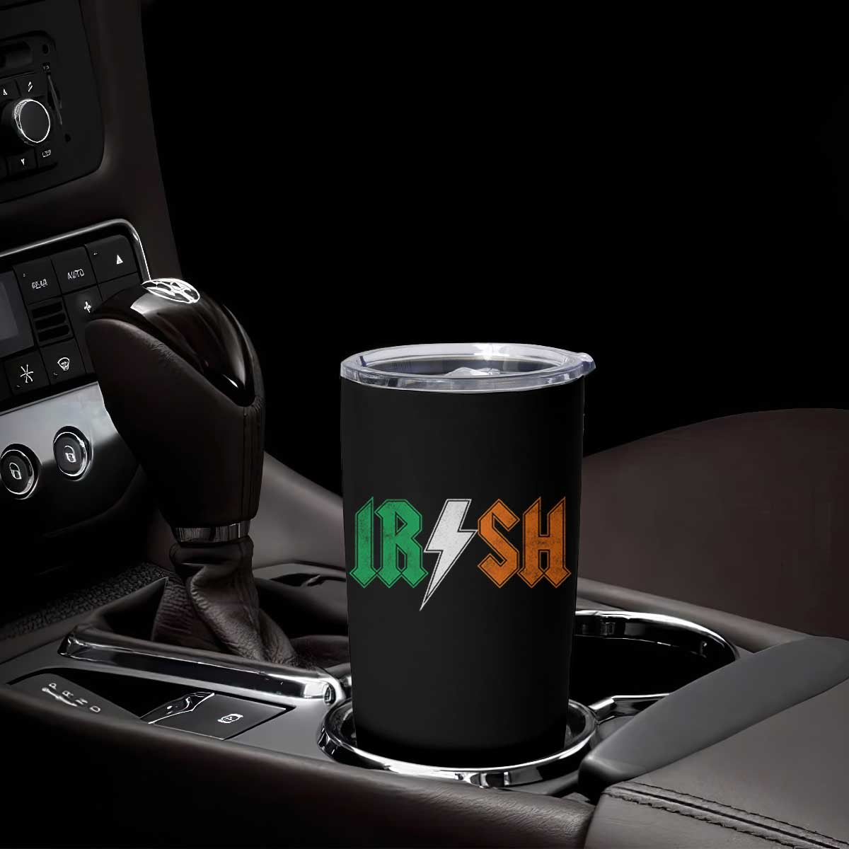 Funny Irish Rocker St Patricks Day Lightning Bolt Rock Music Lover Tumbler Cup TS11 Print Your Wear
