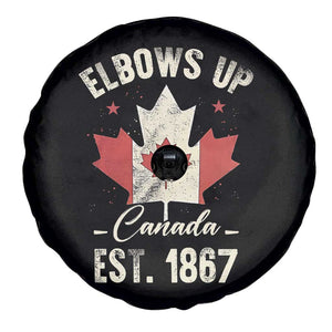 Elbows Up Canada EST 1867 Spare Tire Cover True North Strong and Free Proud Canadian Maple Leaf TS11 Print Your Wear