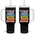 Hands Off Tumbler With Handle Social Security And Medicare Protest Colorful Books TS11 One Size: 40 oz Black Print Your Wear
