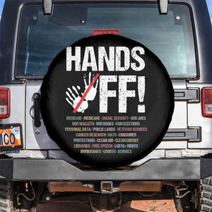 Hands Off Spare Tire Cover Social Security And Medicare Protest Vintage Hand Print TS11 No hole Black Print Your Wear