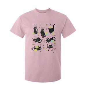 Funny Black Cat With Bunny Eggs Easter Day T Shirt For Kid TS11 Light Pink Print Your Wear