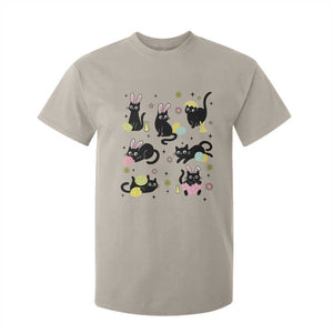 Funny Black Cat With Bunny Eggs Easter Day T Shirt For Kid TS11 Sand Print Your Wear