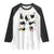 Funny Black Cat With Bunny Eggs Easter Day Raglan Shirt TS11 White Black Print Your Wear