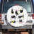 Funny Black Cat With Bunny Eggs Easter Day Spare Tire Cover TS11 No hole White Print Your Wear