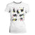 Funny Black Cat With Bunny Eggs Easter Day T Shirt For Women TS11 White Print Your Wear