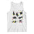 Funny Black Cat With Bunny Eggs Easter Day Tank Top TS11 White Print Your Wear