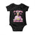 Funny Easter Day Trump Baby Onesie I'm Just Here For The Deviled Eggs Bunny Ears TS11 Black Print Your Wear
