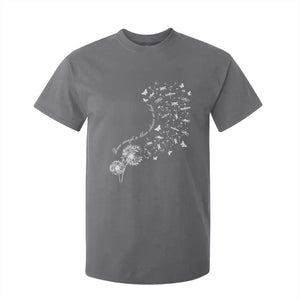 Military Child Month T Shirt For Kid Brave Enough To Bloom Wherever We Land Dandelion Flowers TS11 Charcoal Print Your Wear