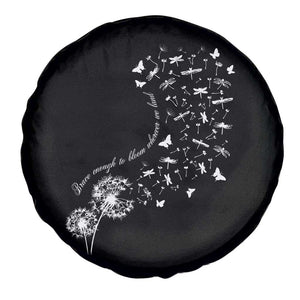 Military Child Month Spare Tire Cover Brave Enough To Bloom Wherever We Land Dandelion Flowers TS11 Print Your Wear