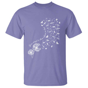 Military Child Month T Shirt Brave Enough To Bloom Wherever We Land Dandelion Flowers TS11 Violet Print Your Wear